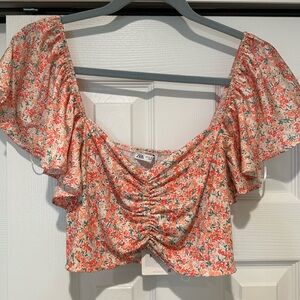 Zara Floral Top